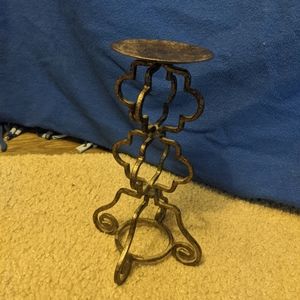 Pair of Small Iron Candelabra